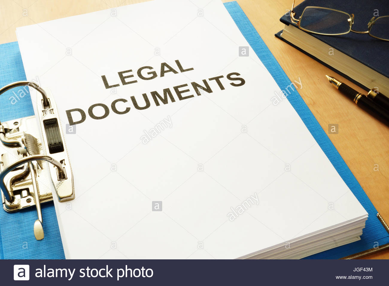 Legal documents and law office materials